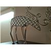 Image 2 : Silver Metal and Crystal Reindeer Figurines