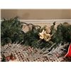 Image 4 : Holiday Décor Lot With Garland, Santa Sack, and Table Linens