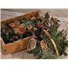 Image 1 : Artificial Holiday Floral Arrangements and Basket