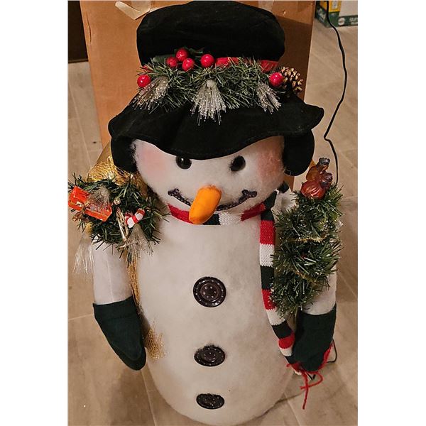 Plush Fibre Optic Snowman