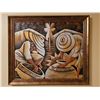 Image 1 : Jose Watley Signed Painting, Harvest Scene, Framed
