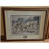 Image 1 : Lords of the North Wolf Print by H. Wedge Framed