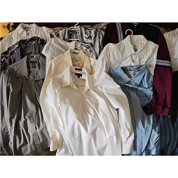 Men's Long Sleeve Dress Shirts Assorted Brands and Styles