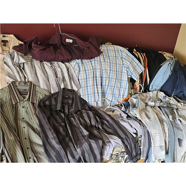 Men's Dress and Casual Collared Shirts, Various Brands and Styles
