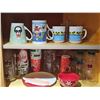 Image 1 : Holiday and Floral Mugs, Plates, Bowls, and Glassware Lot