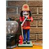Image 2 : Wooden Chicago Firefighter Nutcracker and Gumball Machine