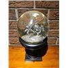 Image 2 : Glass Snow Globe with Silver-Toned Birds on Branch