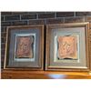 Image 1 : Framed Floral Still Life Paintings on Rustic Wood