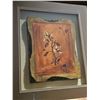 Image 2 : Framed Floral Still Life Paintings on Rustic Wood