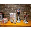Image 4 : Decorative Painted Candle Holders, Glasses, Bow-Adorned Boxes and Napkin Holder Lot