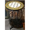 Image 1 : Round Mosaic Tile Side Table with Metal Base