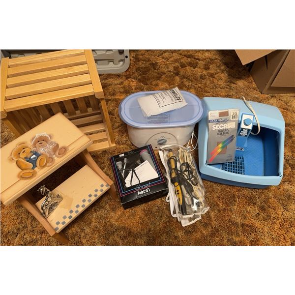 Personal Care Items and Small Furniture Lot