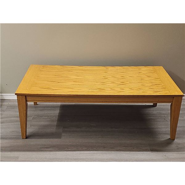 Rectangular Oak Veneer Coffee Table