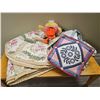 Image 1 : Linens With Decorative Quilt Bag and Plush Duck Toy