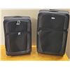 Image 1 : Titan Black Softside Luggage Set, 2 Pieces with Damage