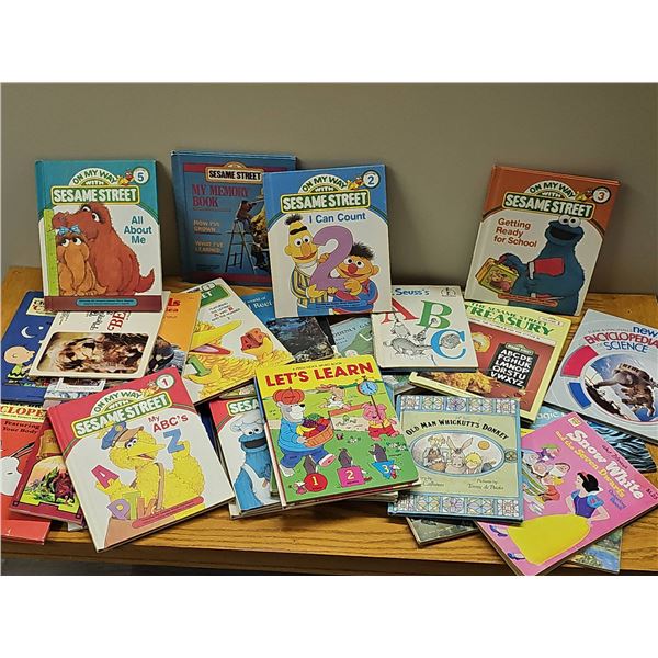 Children's Books Including Sesame Street, Dr. Seuss, Disney