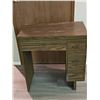 Image 1 : Wooden Sewing Machine Cabinet with Drawers and Accessories Tin