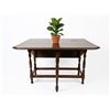 Image 1 : Drop Leaf Wooden Dining Table with Turned Legs