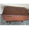 Image 9 : Drop Leaf Wooden Dining Table with Turned Legs