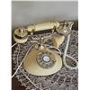 Image 2 : Rotary Dial Telephone and Gold-Trimmed Glass Bowl, Made in Korea