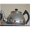 Image 3 : Silver-Tone 5-Piece Engraved Metal Tea and Coffee Set with Tray