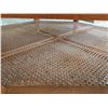 Image 4 : Octagonal Wood and Glass Coffee Table with Cane Panels