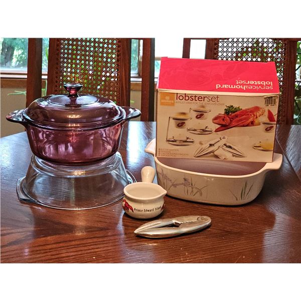 Kitchenware Lot With Stokes Lobster Set, and more