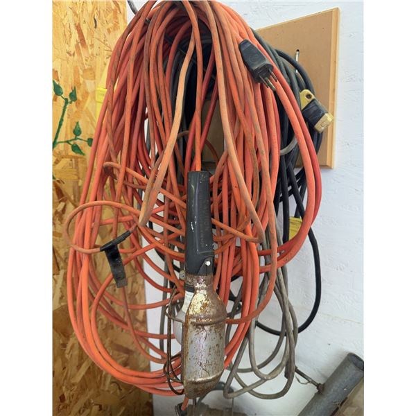 Extension Cord and Work Light Bundle with Outlet Adapters