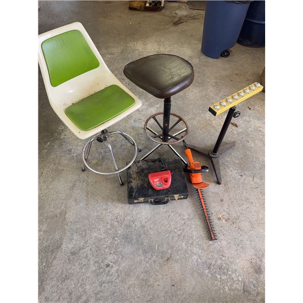 Vintage Shop Stools and Tools