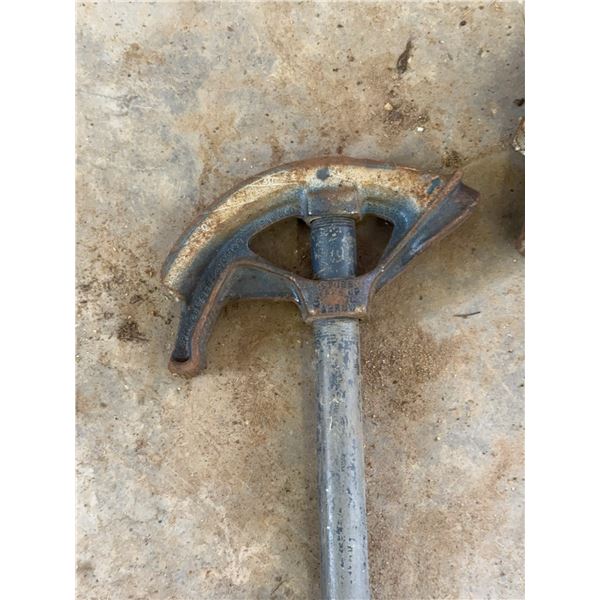 3 Metal Conduit Benders on Metal Handles