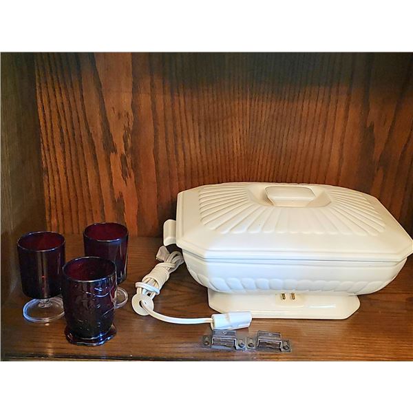 Leviton Canada Divided Electric Ceramic Serving Dishes