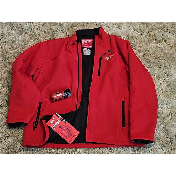 Milwaukee M12 Heated Jacket Kit with Battery, Red