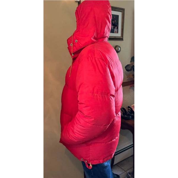 Vintage Spring Calgary 100% Pure Down Hooded Jacket Size M