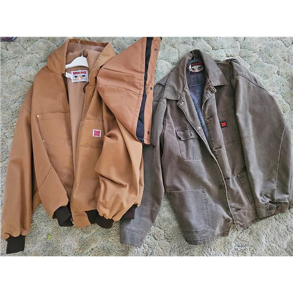 Tough Duck Made in Canada Canvas Work Jackets, 2XL and 2XL Tall, Lot of 2