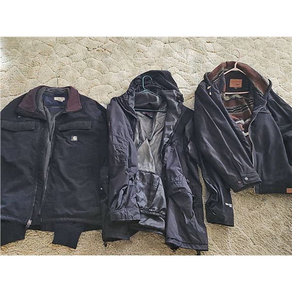 Carhartt, Summit Series, and Outback Trading Company Men's XXL Jackets Lot