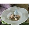 Image 2 : Electric Tabletop Water Fountain with Fern Decoration and Glass Basin