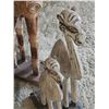 Image 3 : Three Carved Wooden Animal Figures on Bases