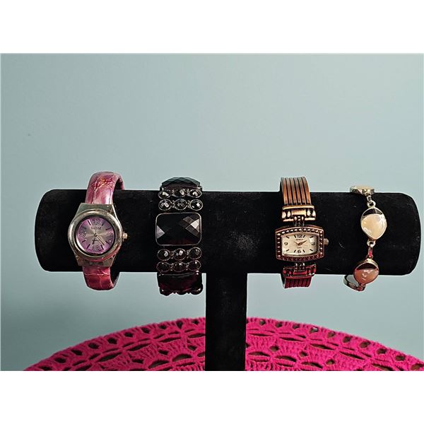 Ladies Watch and Bracelet Lot Including Suisse and Geneva