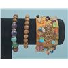 Image 3 : Five Costume Bracelets with Beads and Gem Accents