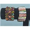 Image 4 : Five Costume Bracelets with Beads and Gem Accents
