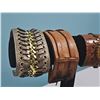 Image 3 : Leather and Metal Studded Cuff Bracelet Lot