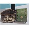 Image 5 : Leather and Metal Studded Cuff Bracelet Lot