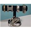 Image 2 : Six Mixed Metal Bangles and Cuffs Including Rhinestone and Hammered Designs