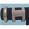 Image 3 : Six Mixed Metal Bangles and Cuffs Including Rhinestone and Hammered Designs