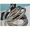 Image 5 : Six Mixed Metal Bangles and Cuffs Including Rhinestone and Hammered Designs