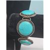 Image 2 : Lot: Dreamcatcher Necklace, Woven Cuff, Turquoise Bracelet, Turquoise Ring
