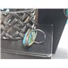 Image 4 : Lot: Dreamcatcher Necklace, Woven Cuff, Turquoise Bracelet, Turquoise Ring