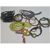 Image 1 : Leather and Beaded Bracelets with Two Watches