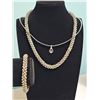 Image 1 : Swarovski Crystal Necklace, Bracelet, and Pendant Set