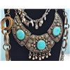 Image 2 : Costume Jewelry Necklaces Featuring Turquoise-Coloured Accents